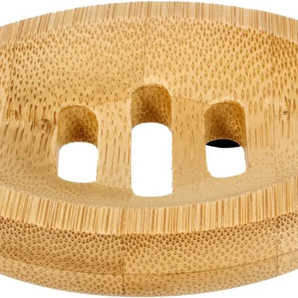 💲BOGO💲  NEW Set of 2 Bamboo Soap Holders - Picture 6 of 9